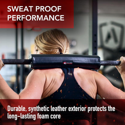 Barbell Pad W/Extra Thick Foam Padding, Non-Slip Hook and Loop Closure for Olympic Bars Weight Training Shoulder & Neck Protection Support, for Squats Hip Thrusts Lunges