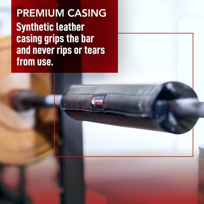 Barbell Pad W/Extra Thick Foam Padding, Non-Slip Hook and Loop Closure for Olympic Bars Weight Training Shoulder & Neck Protection Support, for Squats Hip Thrusts Lunges