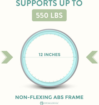 Back Roller & Yoga Wheel - Relieve Lower & Upper Back Pain & Stiffness - Therapeutically Stretch, Mobilize & Decompress Your Spine - Increase Mobility, Flexibility & Alignment