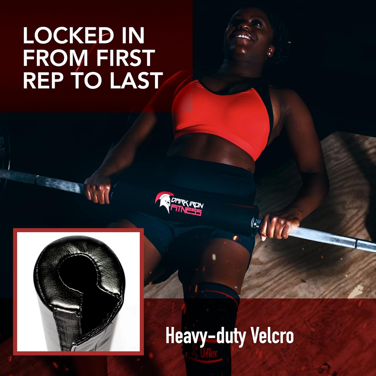 Barbell Pad W/Extra Thick Foam Padding, Non-Slip Hook and Loop Closure for Olympic Bars Weight Training Shoulder & Neck Protection Support, for Squats Hip Thrusts Lunges