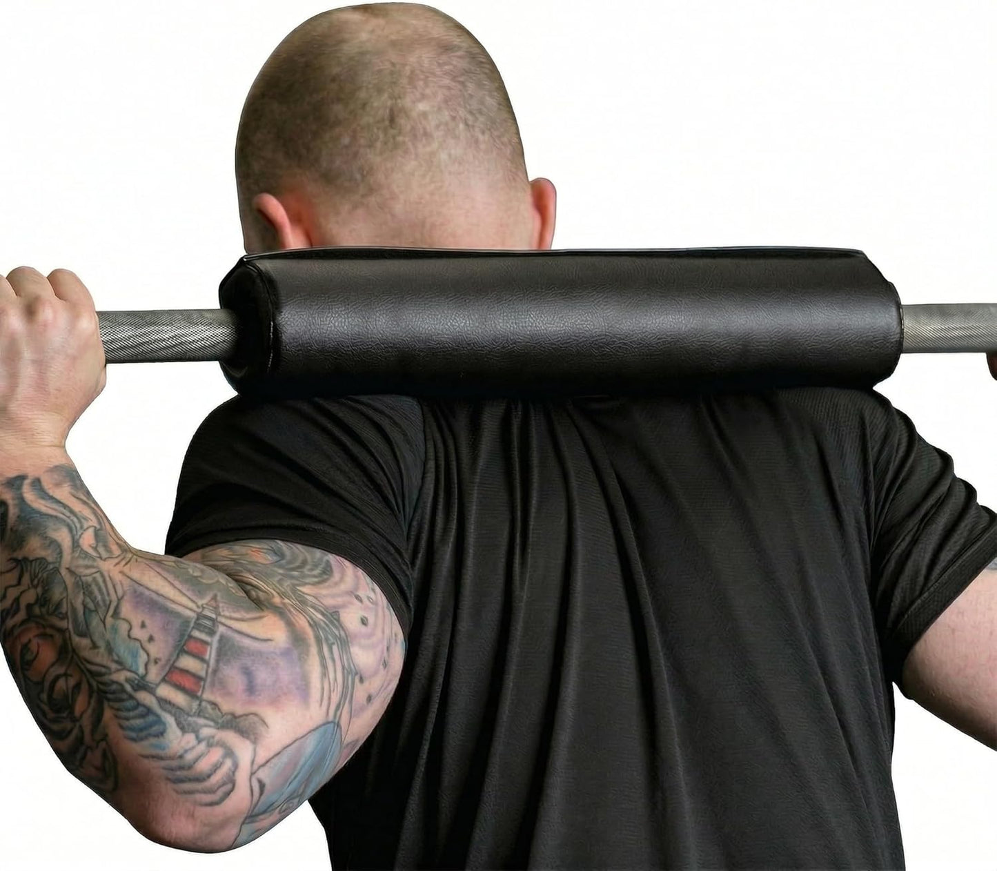 Barbell Pad W/Extra Thick Foam Padding, Non-Slip Hook and Loop Closure for Olympic Bars Weight Training Shoulder & Neck Protection Support, for Squats Hip Thrusts Lunges