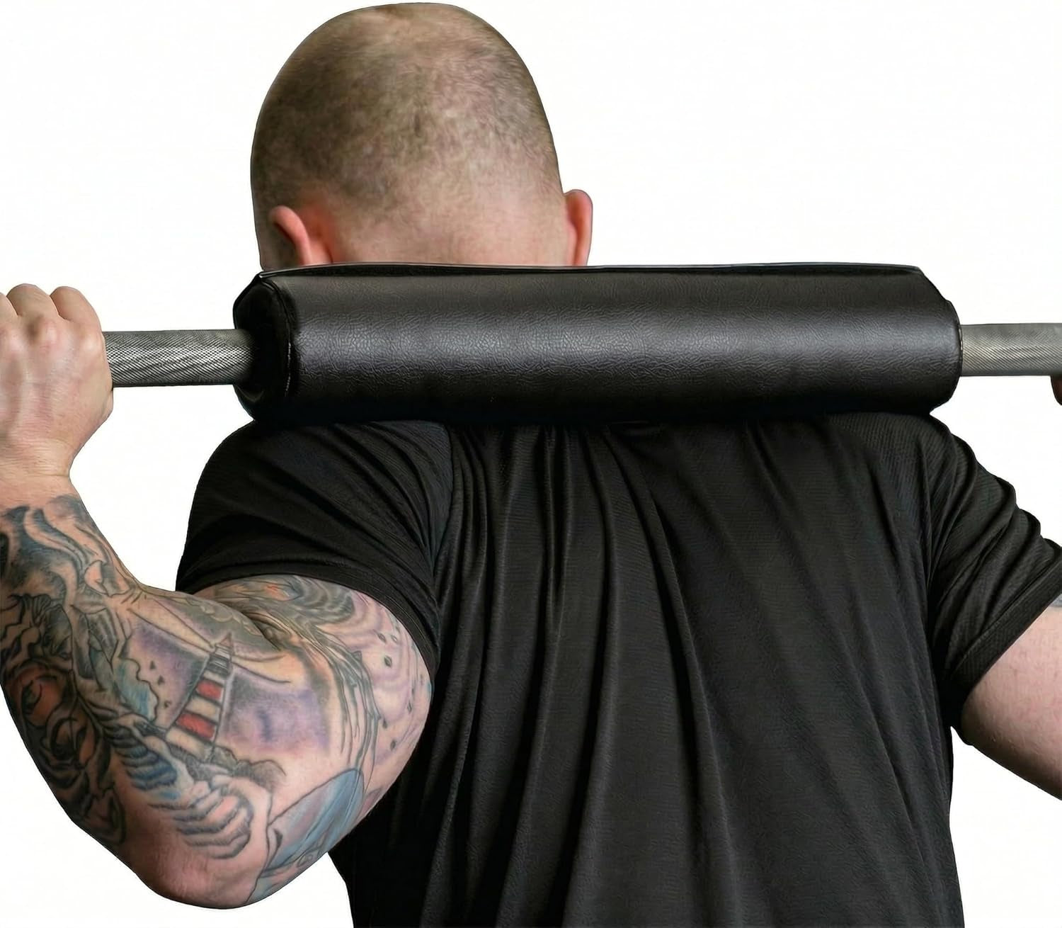 Barbell Pad W/Extra Thick Foam Padding, Non-Slip Hook and Loop Closure for Olympic Bars Weight Training Shoulder & Neck Protection Support, for Squats Hip Thrusts Lunges